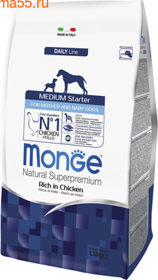   Monge Dog Medium Starter for Mother and baby () (,  1)