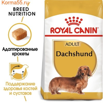 Сухой корм Royal canin DACHSHUND ADULT (ТАКСА ЭДАЛТ) (фото, вид 1)