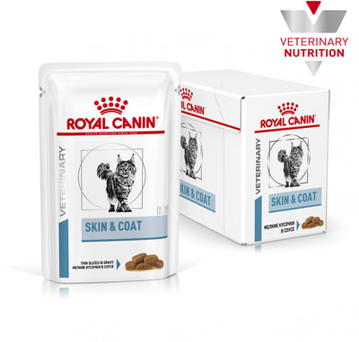 Влажный корм Royal canin SKIN & COAT FORMULA пауч (фото, вид 1)