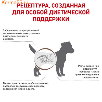 Сухой корм Royal canin Gastrointestinal Low Fat Small Dog (фото, вид 2)