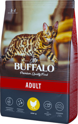 Сухой корм MR. BUFFALO CAT ADULT С КУРИЦЕЙ (фото, вид 1)