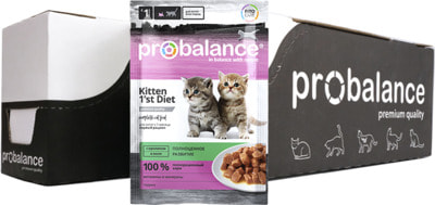 Влажный корм ProBalance Kitten 1`st Diet (с кроликом в желе) (фото, вид 3)