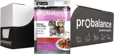 Влажный корм ProBalance Kitten 1`st Diet (с телятиной в желе) (фото, вид 3)