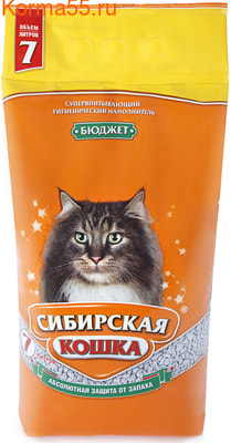 Наполнитель Сибирская Кошка Бюджет впитывающий (фото, вид 1)