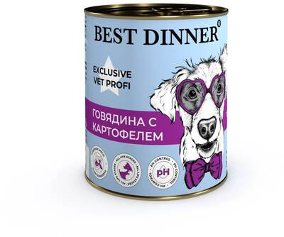 Влажный корм Best Dinner Urinary (Говядина с картофелем) (фото, вид 1)