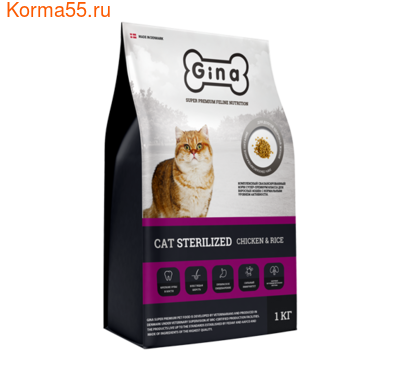   Gina Cat Sterilized Chicken & Rice (,  3)