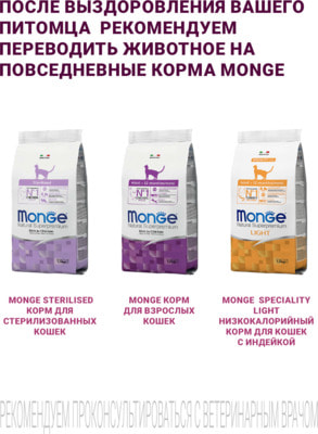 Сухой корм Monge VetSolution Cat Gastrointestinal (вид 5) Сухой корм Monge VetSolution Cat Gastrointestinal (фото, вид 5)