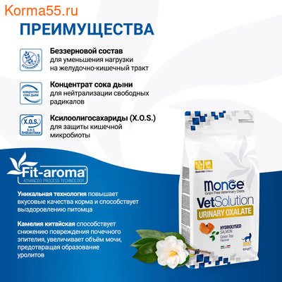 Сухой корм Monge VetSolution Cat Urinary Oxalate (вид 4) Сухой корм Monge VetSolution Cat Urinary Oxalate (фото, вид 4)