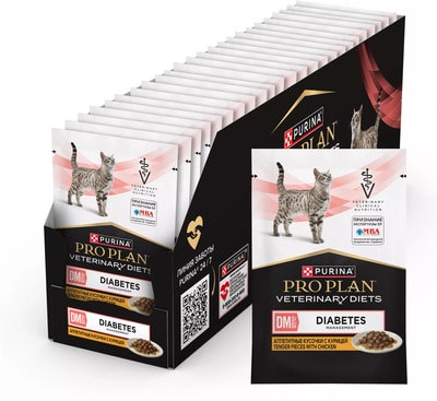 Влажный корм PRO PLAN VETERINARY DIETS Diabetes Management с курицей (вид 1) Влажный корм PRO PLAN VETERINARY DIETS Diabetes Management с курицей (фото, вид 1)