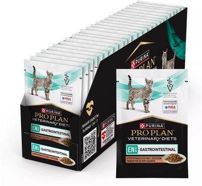 Влажный корм PRO PLAN VETERINARY DIETS EN Gastrointestinal с лососем (вид 1) Влажный корм PRO PLAN VETERINARY DIETS EN Gastrointestinal с лососем (фото, вид 1)