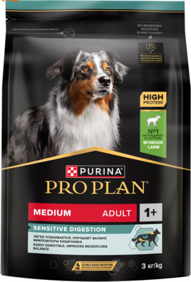 Сухой корм PRO PLAN® SENSITIVE DIGESTION (с ягнёнком) (вид 1) Сухой корм PRO PLAN® SENSITIVE DIGESTION (с ягнёнком) (фото, вид 1)