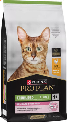 Сухой корм PRO PLAN® Sterilised DELICATE DIGESTION (с курицей) (вид 1) Сухой корм PRO PLAN® Sterilised DELICATE DIGESTION (с курицей) (фото, вид 1)