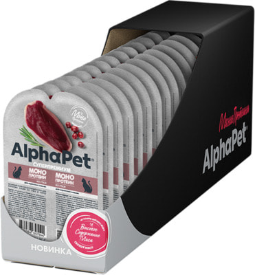 Влажный корм AlphaPet Утка мясные кусочки в соусе (вид 2) Влажный корм AlphaPet Утка мясные кусочки в соусе (фото, вид 2)