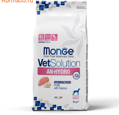 Сухой корм Monge VetSolution Dog An-Hydro (вид 1) Сухой корм Monge VetSolution Dog An-Hydro (фото, вид 1)
