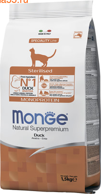   Monge Cat Monoprotein Sterilised Duck () (,  1)