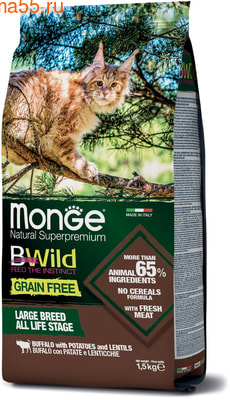   Monge Cat BWild GRAIN FREE Buffalo () (,  1)