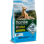 Сухой корм Monge Dog BWild GRAIN FREE Mini Adult Acciughe (анчоус, картофель и горох). Вид 2