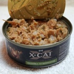 Влажный корм X-CAT индейка со шпинатом. Вид 2