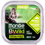 Влажный корм Monge BWild Cat Grain Free для стерилизованных кошек (кабан с овощами). Вид 2