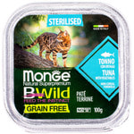 Влажный корм Monge BWild Cat Grain для стерилизованных кошек (тунец с овощами). Вид 2