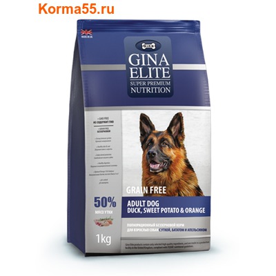 Gina Elite Grain Free Adult Dog Duck, Sweet Potato, Orange () ()