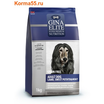 Gina Elite Grain Free Adult Dog Lamb, Sweet Potato & Mint () ()