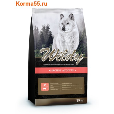 Сухой корм Wildy (Ростов) мясное ассорти Сухой корм Wildy (Ростов) мясное ассорти