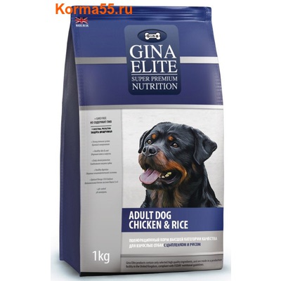 Gina Elite Adult Dog Chicken & Rice ()