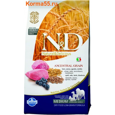 Farmina N&D Low Grain Lamb & Blueberry Adult Farmina N&D Low Grain Lamb & Blueberry Adult