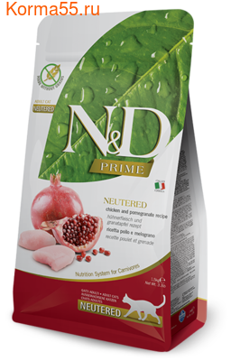   Farmina N&D Cat Chicken & Pomegranate Neutered ()