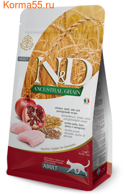   Farmina N&D Low Grain Cat Chicken & Pomegranate ()