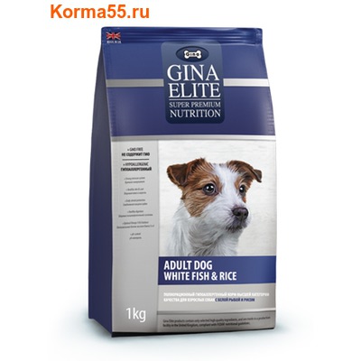 Gina Elite Adult Dog White fish & Rice () ()