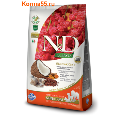 Farmina N&D Dog Quinoa Skin&Coat Herring