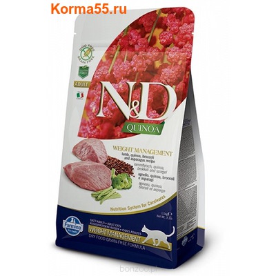   Farmina N&D Cat Quinoa Weight Management Lamb