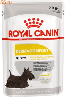 Влажный корм Royal Canin DERMACOMFORT POUCH LOAF (В ПАШТЕТЕ) (фото)