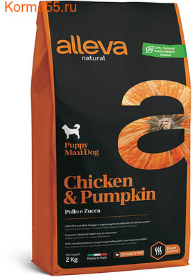   Alleva Natural Chicken & Pumpkin Puppy Maxi