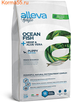 Сухой корм Holistic Ocean Fish + Hemp & Aloe vera Puppy Mini