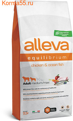   Alleva Equilibrium All Day Maintenance Chicken & Ocean Fish Medium/Maxi