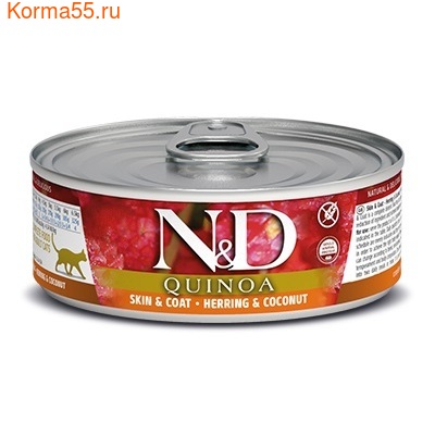  Farmina N&D Cat Quinoa Skin & Coat Herring