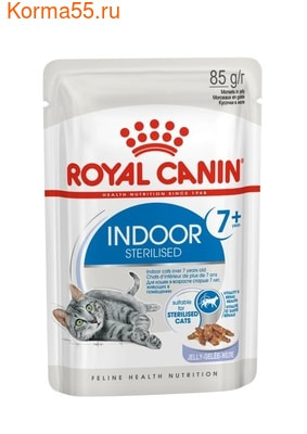 Влажный корм Royal Canin INDOOR STERILISED 7+ (В ЖЕЛЕ) (фото)