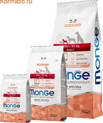   Monge Dog Monoprotein Mini Adult Salmone (  ) ()