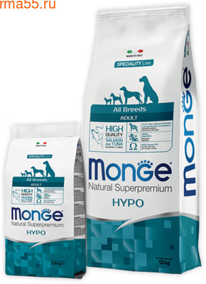 Сухой корм Monge Dog Speciality Hypo (лосось и тунец) (фото)