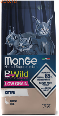   Monge Cat BWild LOW GRAIN Kitten () ()