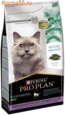 Сухой корм  Pro Plan Nature Elements для кошек, с индейкой