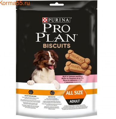 Лакомство Pro Plan Biscuits с лососем и рисом Лакомство Pro Plan Biscuits с лососем и рисом