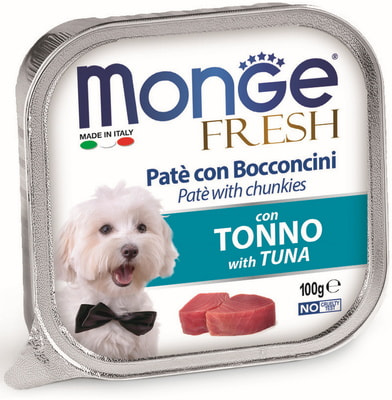 Влажный корм MONGE DOG FRESH с тунцом (фото)