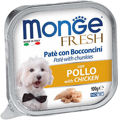 Влажный корм MONGE DOG FRESH с курицей (фото)