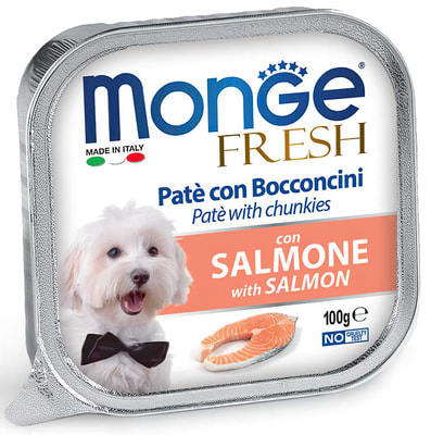 Влажный корм MONGE DOG FRESH с лососем (фото)