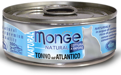 Влажный корм MONGE CAT NATURAL, атлантический тунец (фото)