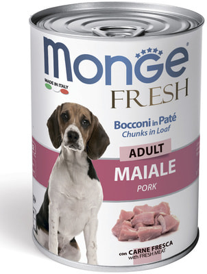 Влажный корм MONGE DOG FRESH, свинина (фото)
